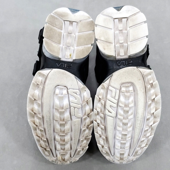 Fila Unit LE platform sneakers women's 8 black leather, mesh scuba like fabric - Picture 11 of 11